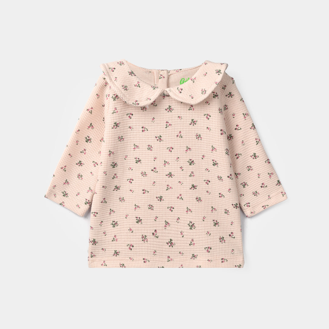 Infant Girls Rib T-Shirt Golden Hour - Off White