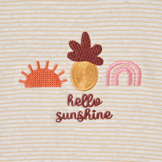 Infant Girls Yarn Dyed T-Shirt HELLO SUNSHINE