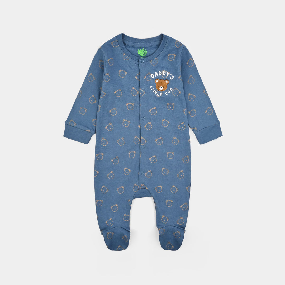 Infant Boys Cotton Interlock Knitted Romper Little Cub-Stellar