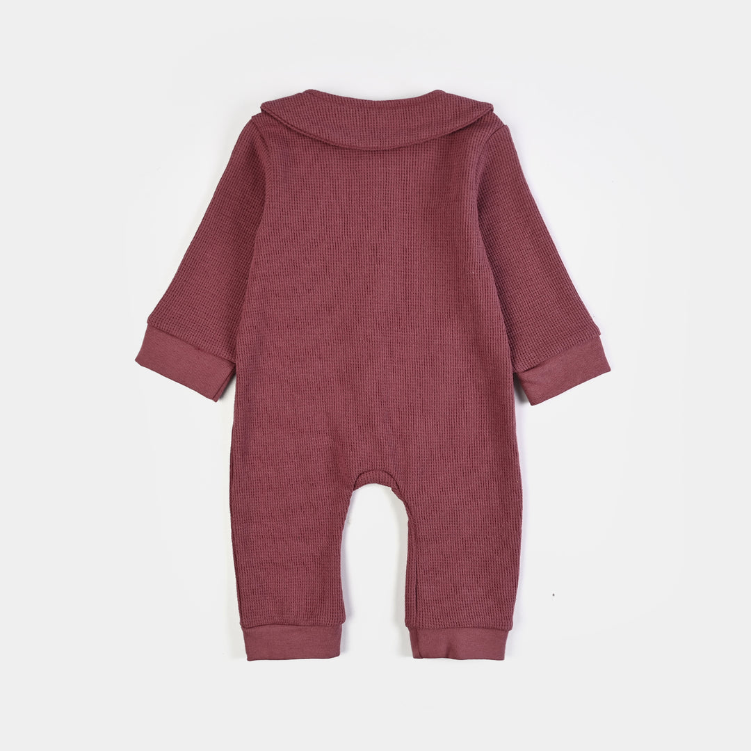 Infant Girls Thermal Knitted Romper MAMA LITTLE LOVE-Purple