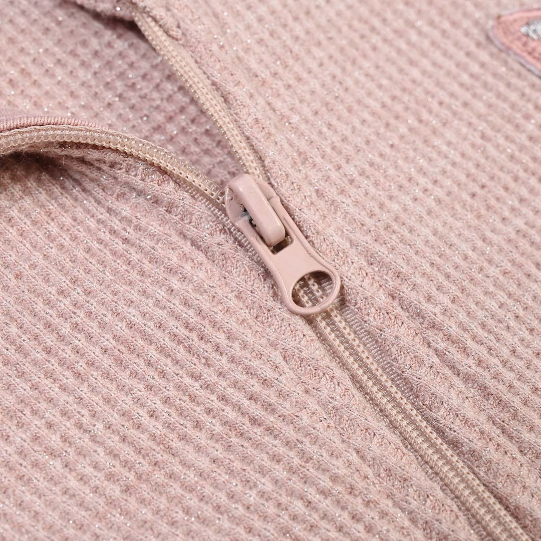 Infant Girls Rib Knitted Romper Blush - PINK