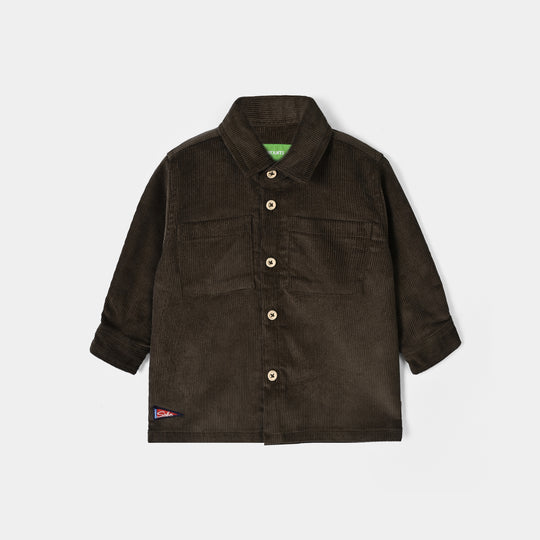 Infant Boys Corduroy Shirt (Olive Corduroy)