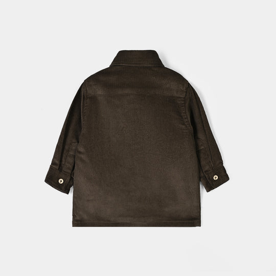 Infant Boys Corduroy Shirt (Olive Corduroy)
