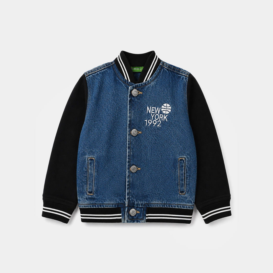 Infant Boys Denim Rigid Jacket NEW YORK - Blue