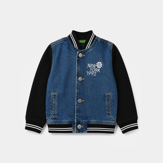 Infant Boys Denim Rigid Jacket NEW YORK - Blue