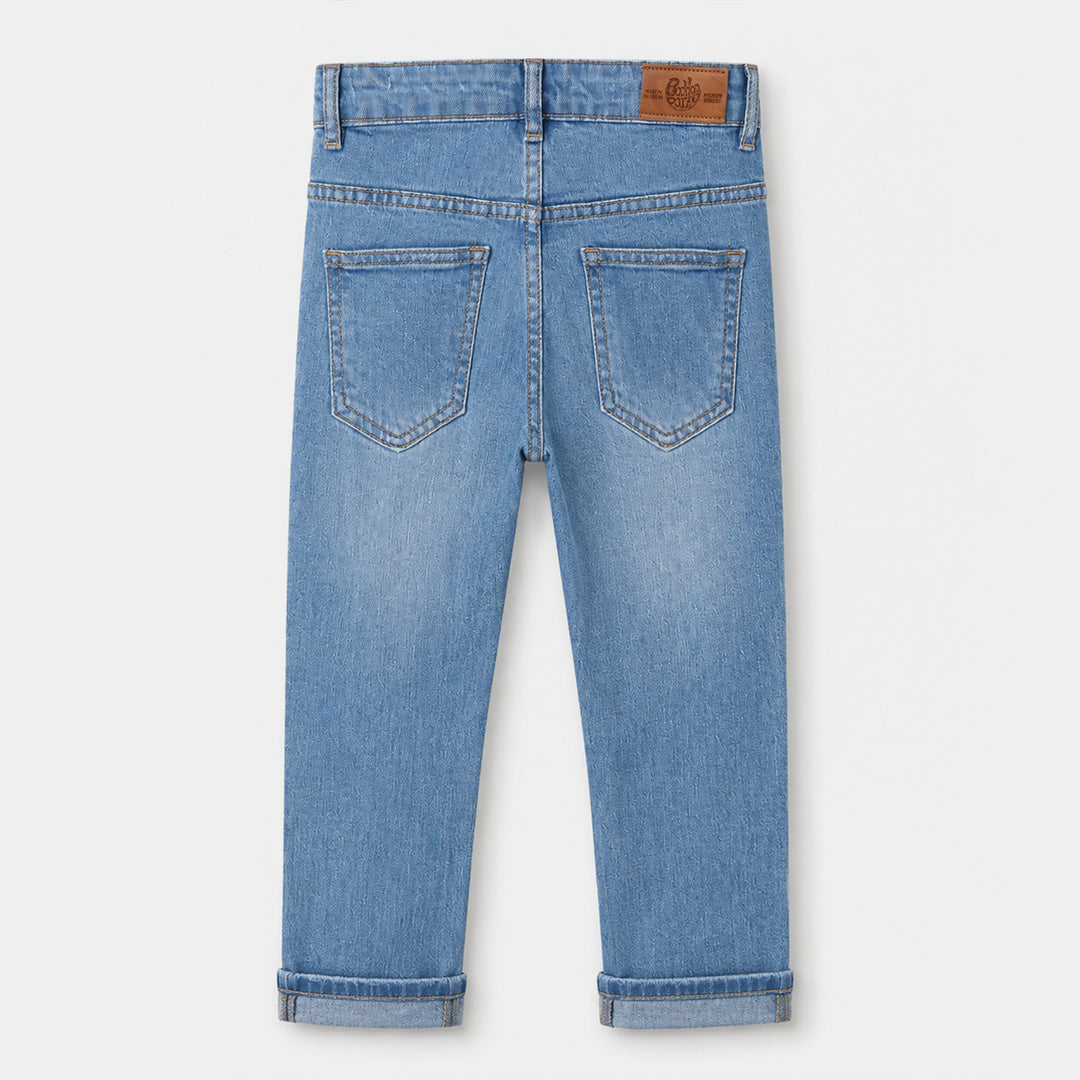 Boys Denim Stretch Pant Basic - Blue