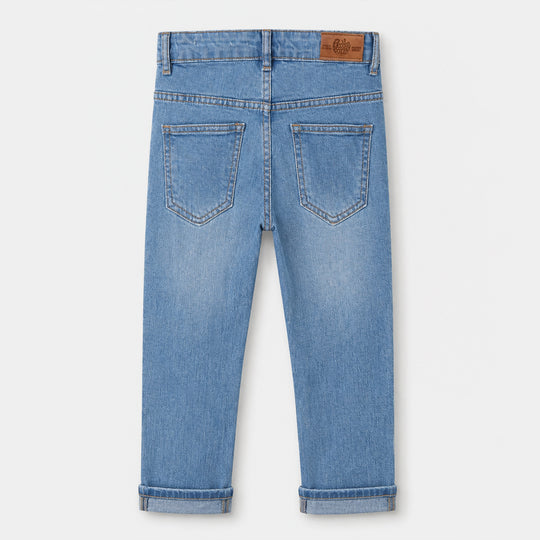 Boys Denim Stretch Pant Basic - Blue