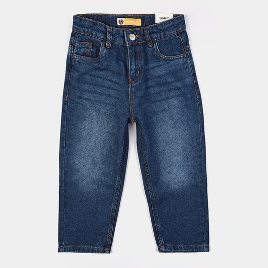 Boys Denim Stretch Pant Basic - Dark Blue