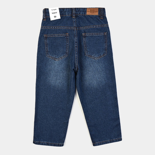 Boys Denim Stretch Pant Basic - Dark Blue