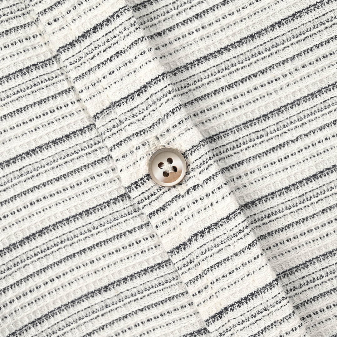 Boys Yarn Dyed Shirt Boat - Light Grey