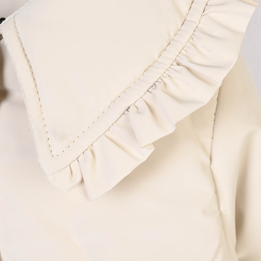 Infant Girls Quilted Jacket Peter Ban - Off White