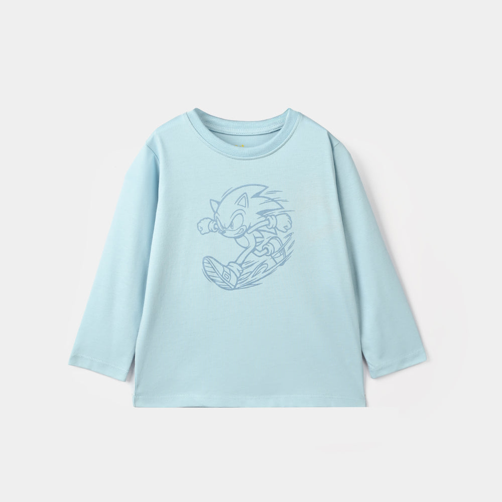 Boys Poly Cotton Jersey Night Suit Character - BLUE
