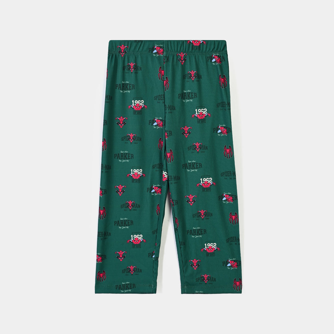 Boys Poly Cotton Jersey Night Suit Character Parker-Green