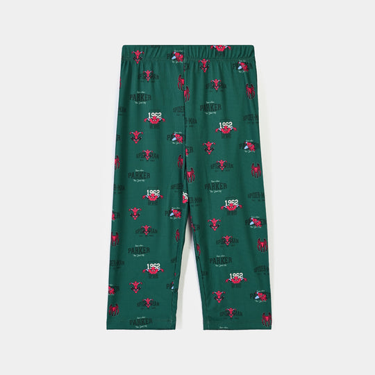 Boys Poly Cotton Jersey Night Suit Character Parker-Green