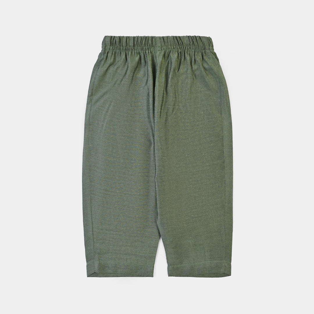 Infant Boys Poly Cotton 2Piece Suit (Dhanak) - GREEN
