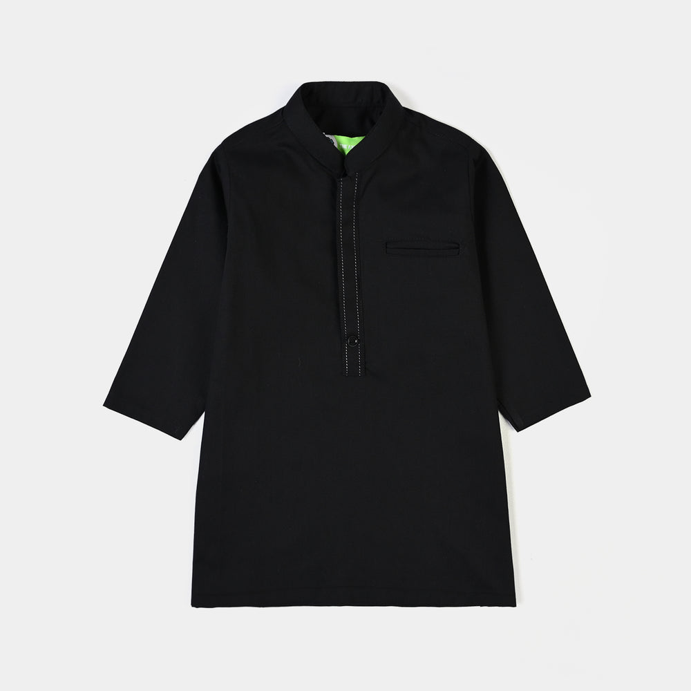 Infant Boys Cotton Poplin 2Piece Suit (Classic) - BLACK
