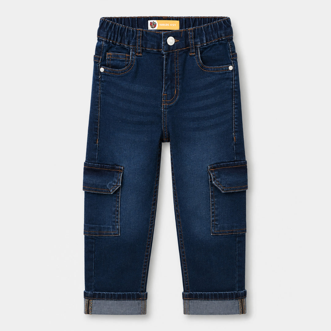 Boys Denim Stretch Pant In The Moment - Dark Blue