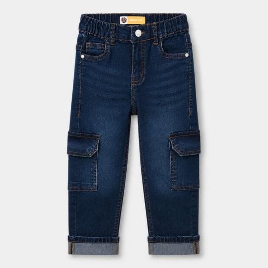 Boys Denim Stretch Pant In The Moment - Dark Blue
