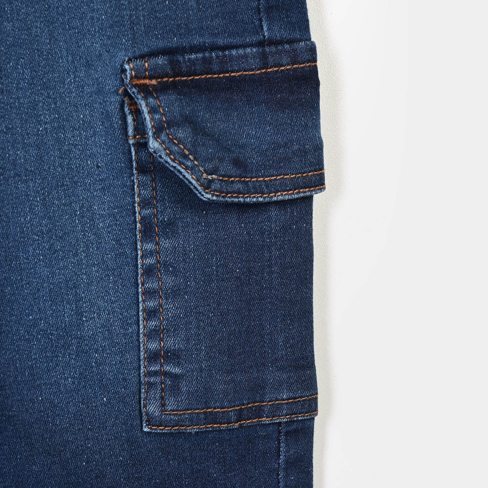 Teens Boys Denim Stretch Pant In The Moment - Dark Blue