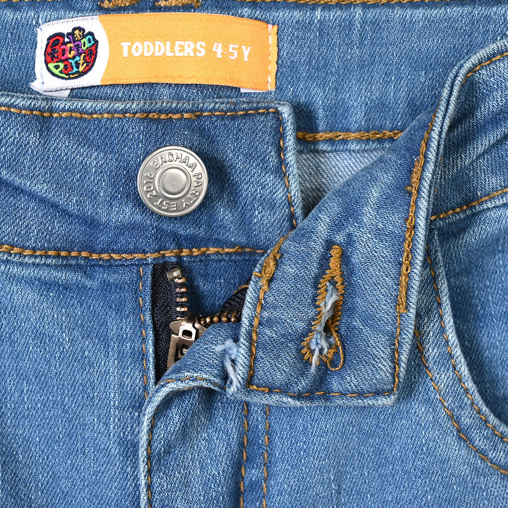Boys Denim Rigid Pant No Noise - Light Blue