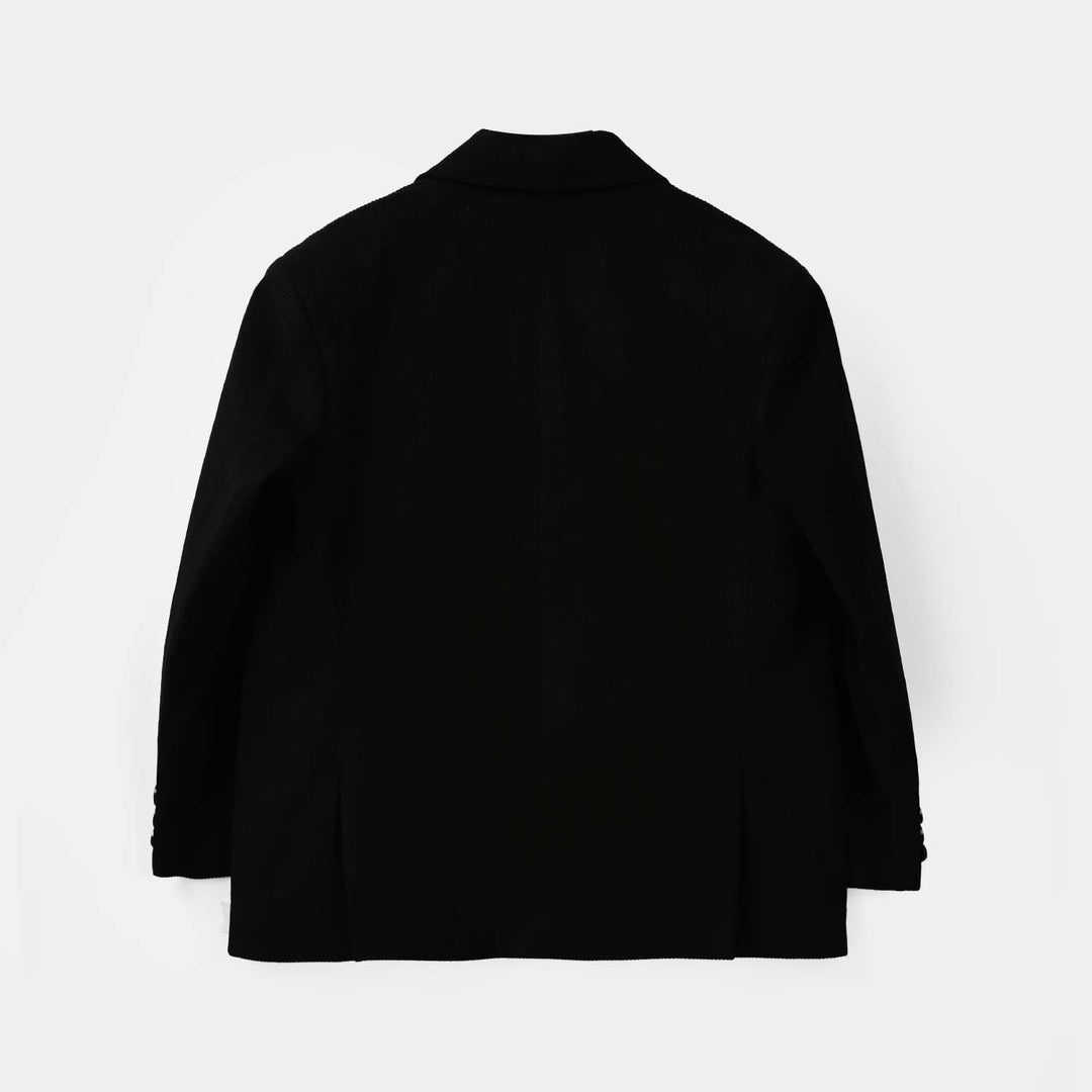 Boys Corduroy Blazer-BLACK