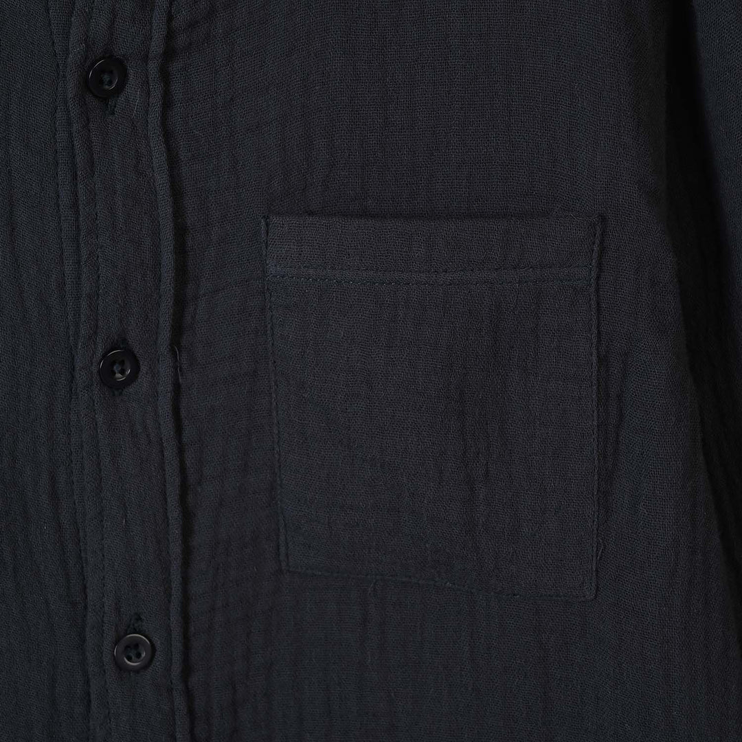 Boys Gauze Woven Suit Hello-CHARCOAL