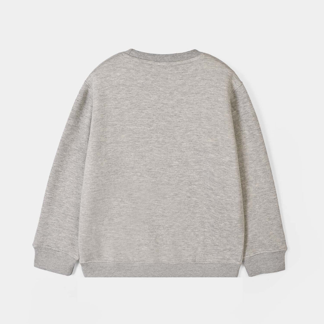 Boys Fleece Sweatshirt Sports - Heather Grey