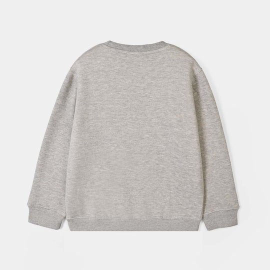 Boys Fleece Sweatshirt Sports - Heather Grey
