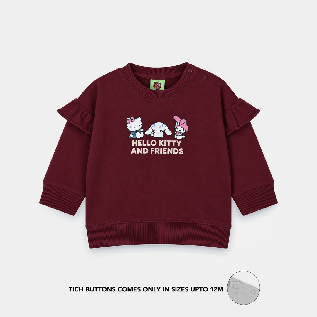 Infant Girls Cotton Terry Sweatshirt Character