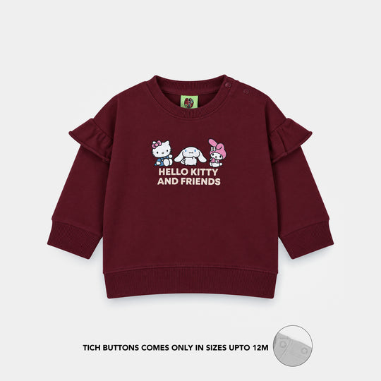 Infant Girls Cotton Terry Sweatshirt Character
