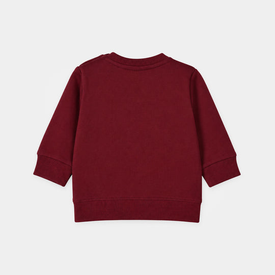 Infant Girls Fleece Sweatshirt Cherry