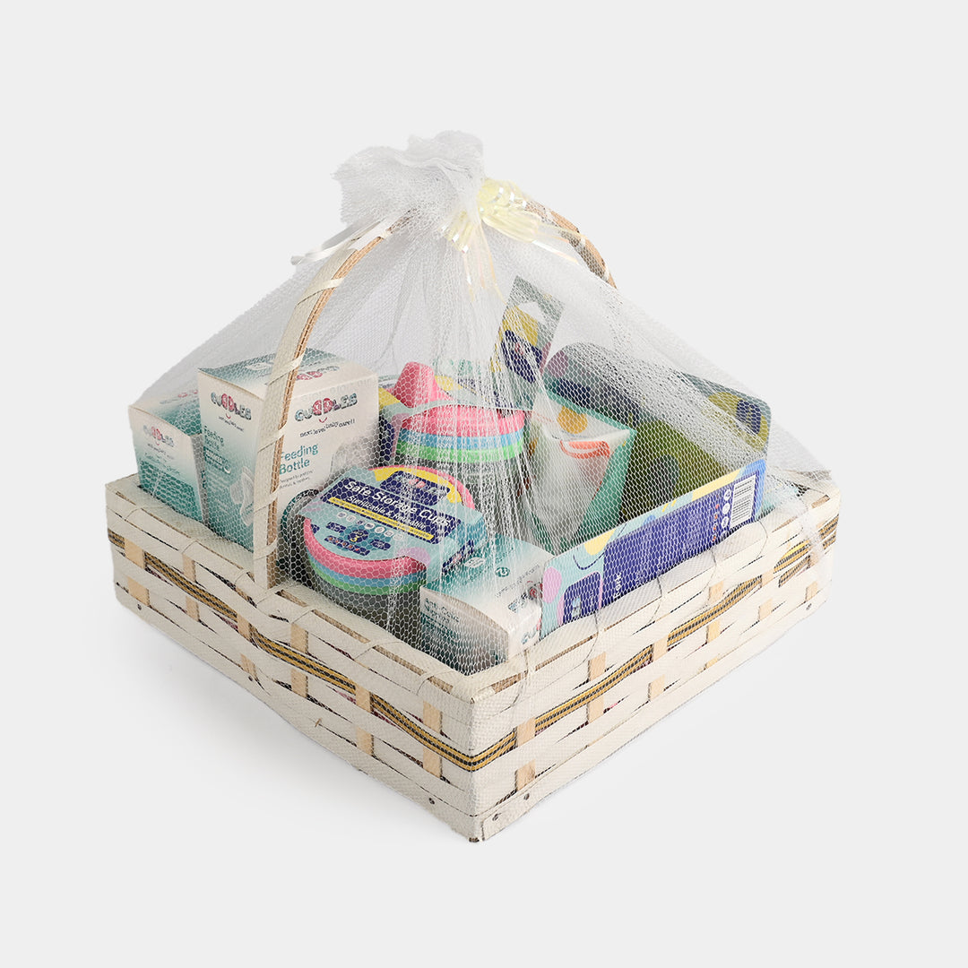 11 PCs Baby Gift Basket | Pink