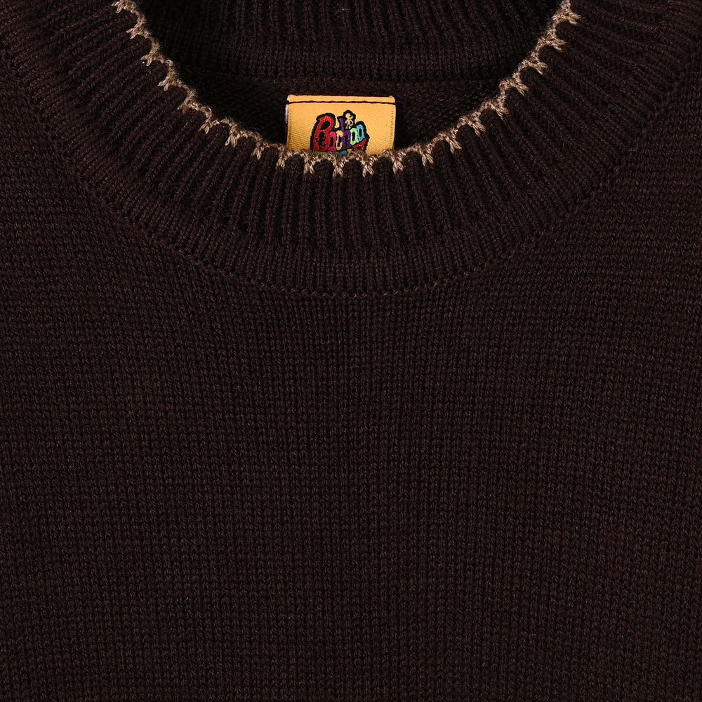 Boys Acrylic F/S Sweater Cross Edge