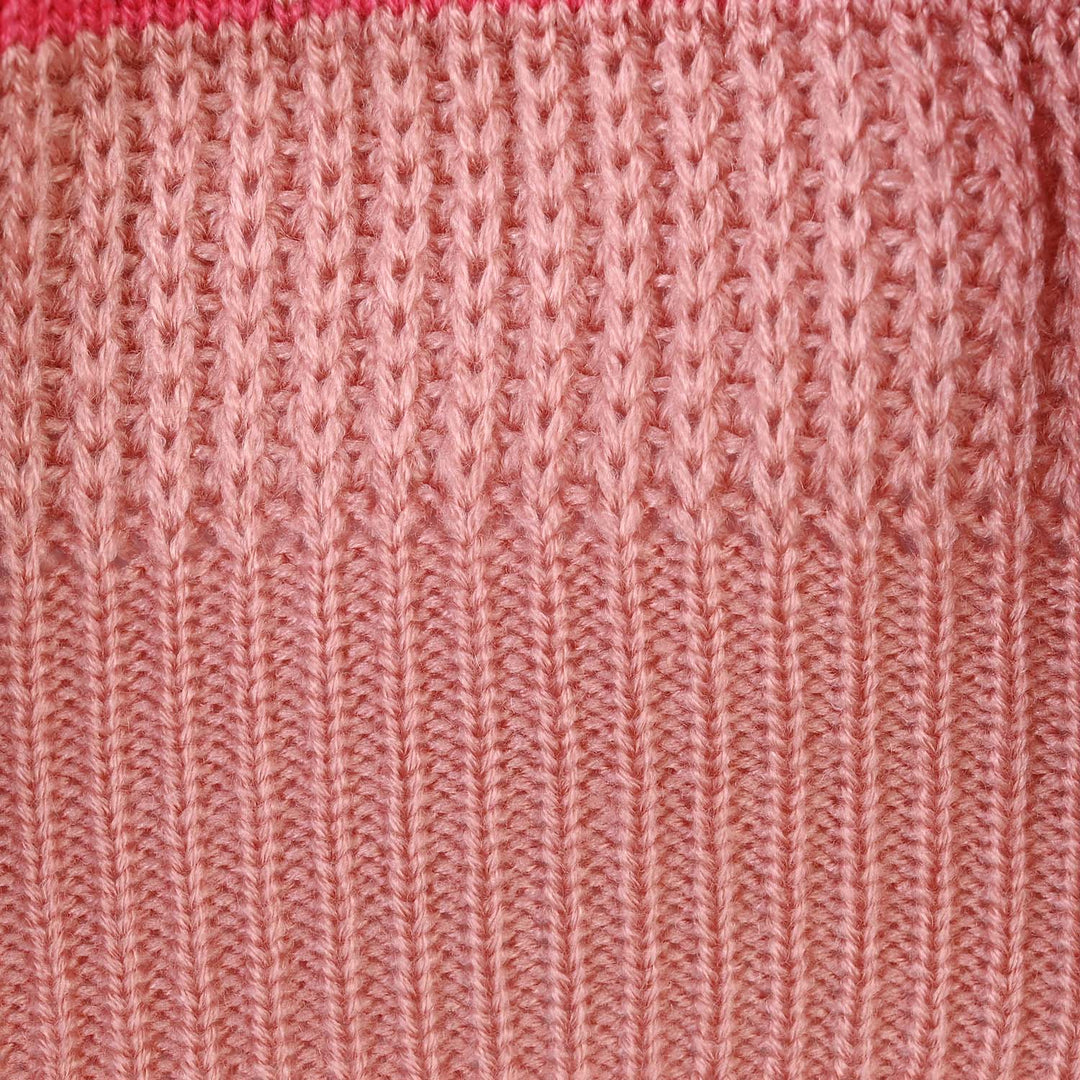 Girls Acrylic F/S  Sweater All Hearts-Pink