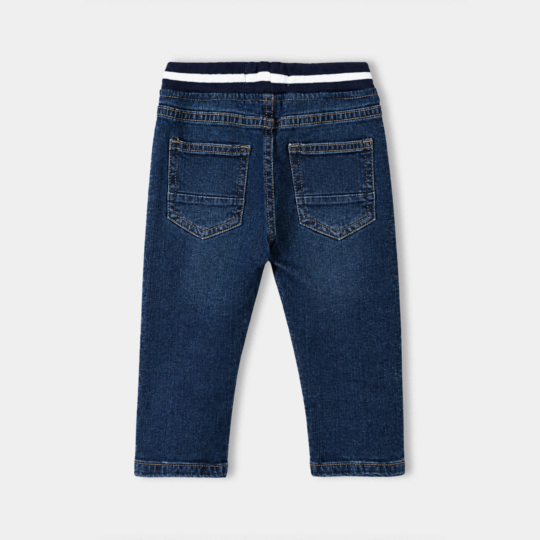 Infant Boys Denim Stretch Pant Rib-D.Blue