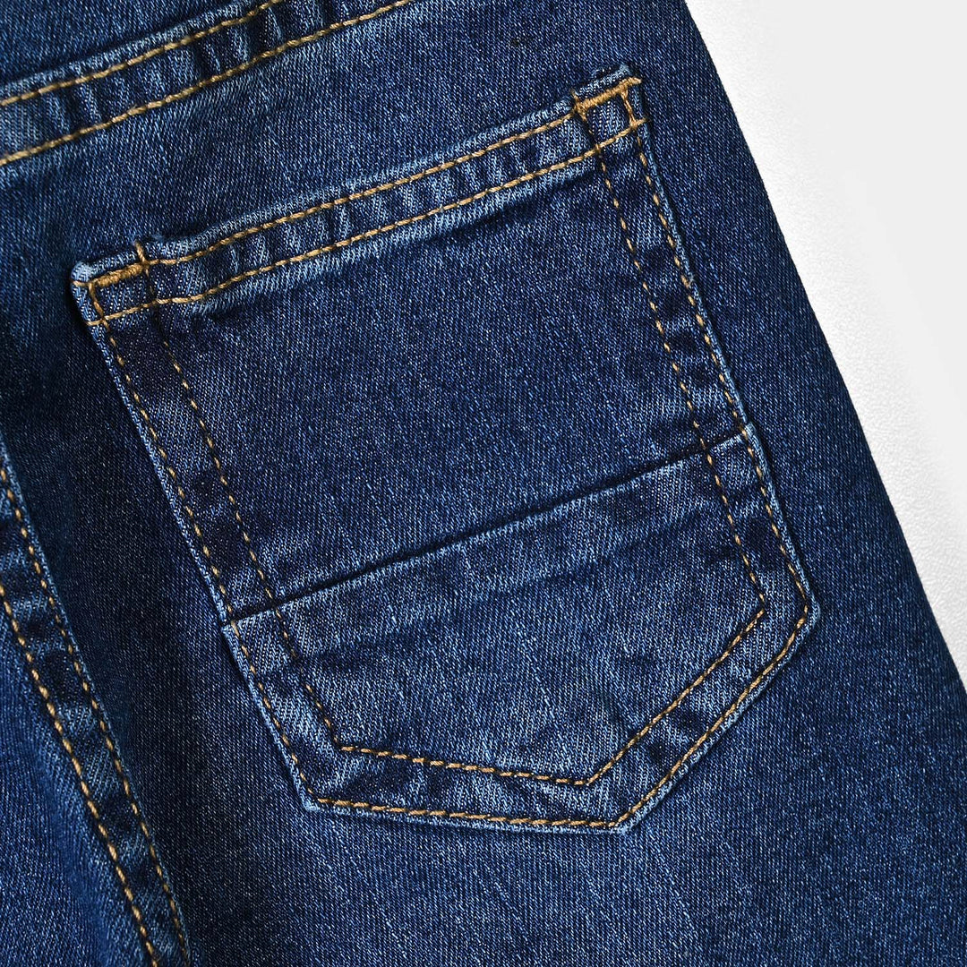 Infant Boys Denim Stretch Pant Rib-D.Blue