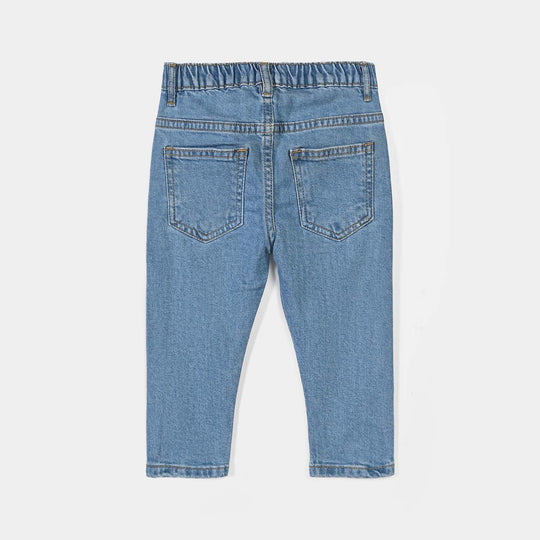Infant Boys Denim Stretch Pant Character-Mid Blue