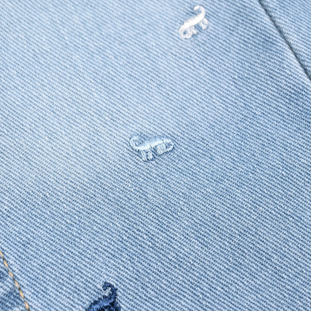 Infant Boys Denim rigid Pant Dino- Blue