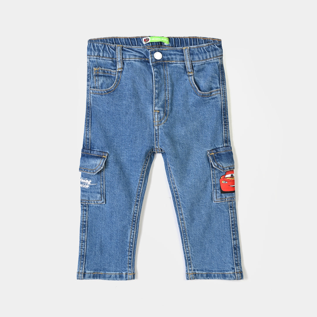 Infant Boys Denim Rigid Pant Character - Blue