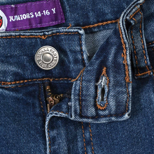 Boys Denim Rigid Pant Basic Mid Blue