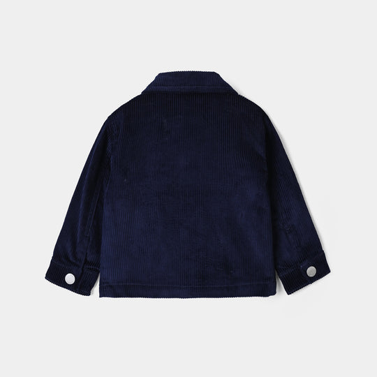 Infant Boys Corduroy Jacket DINO’S PIZZA - BLUE