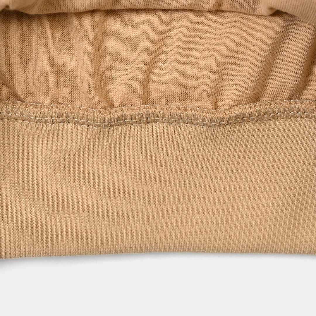 Girls Velvet sequins Sweatshirt-Brown