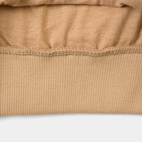 Girls Velvet sequins Sweatshirt-Brown