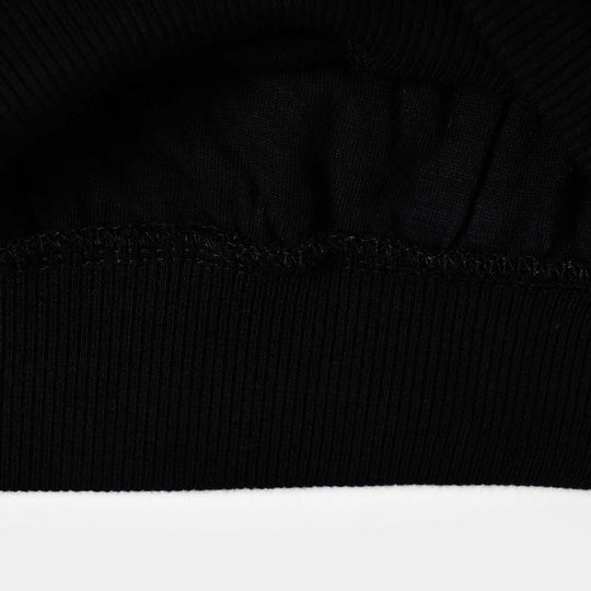Girls Velvet Sequins Sweatshirt - Black