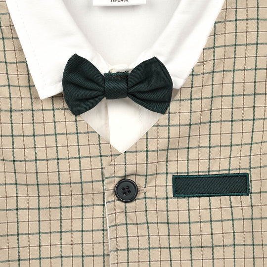 Boys Cotton Interlock 3 - PC 320 - 028 - White & Green