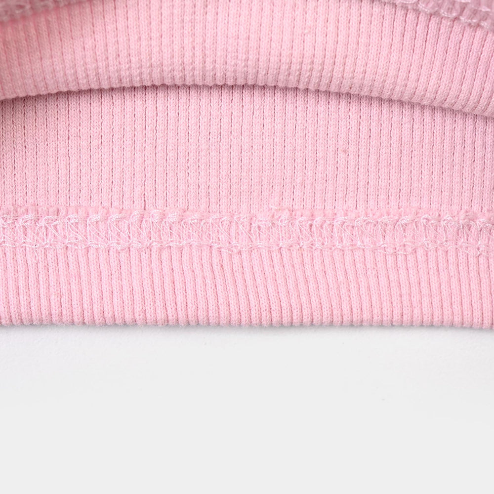 Girls 2x1 Rib Turtle Neck - PINK