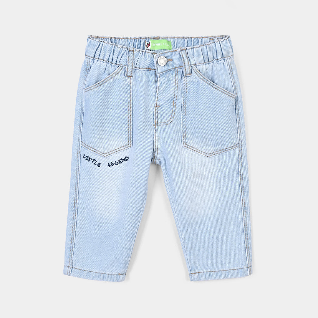 Infant Boys Denim Rigid Pant Little Legend - Mid Blue