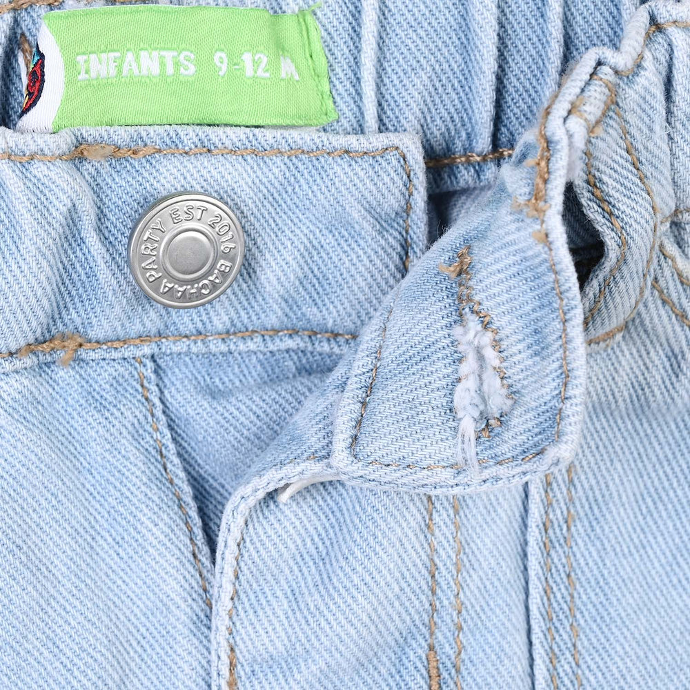 Infant Boys Denim Rigid Pant Little Legend - Mid Blue