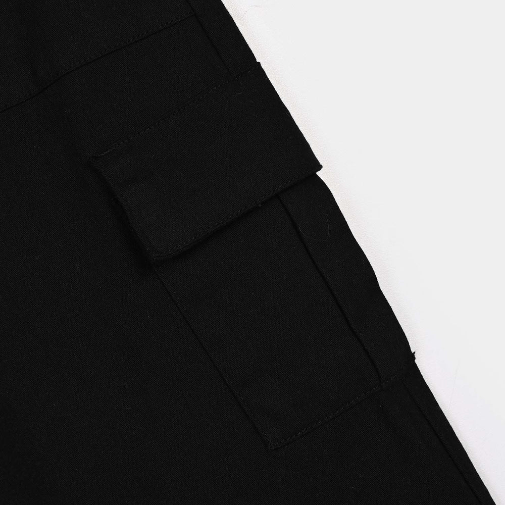 Girls Cotton Twill Pant Jet-BLACK