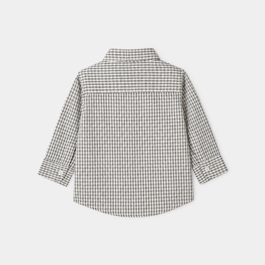 Infant Boys Yarn Dyed Shirt (Club)- Checkered